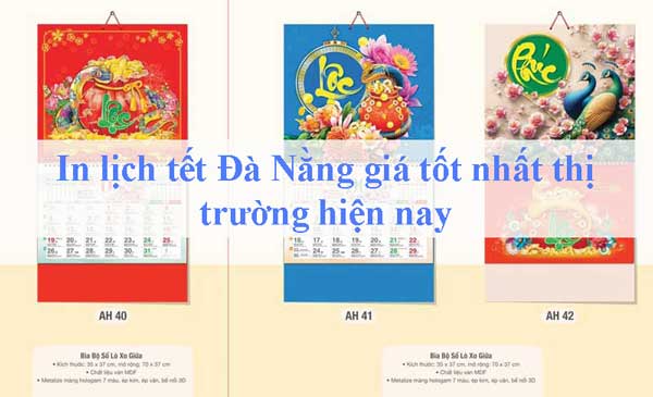 In lịch tết Đà Nằng giá tốt nhất thị trường hiện nay