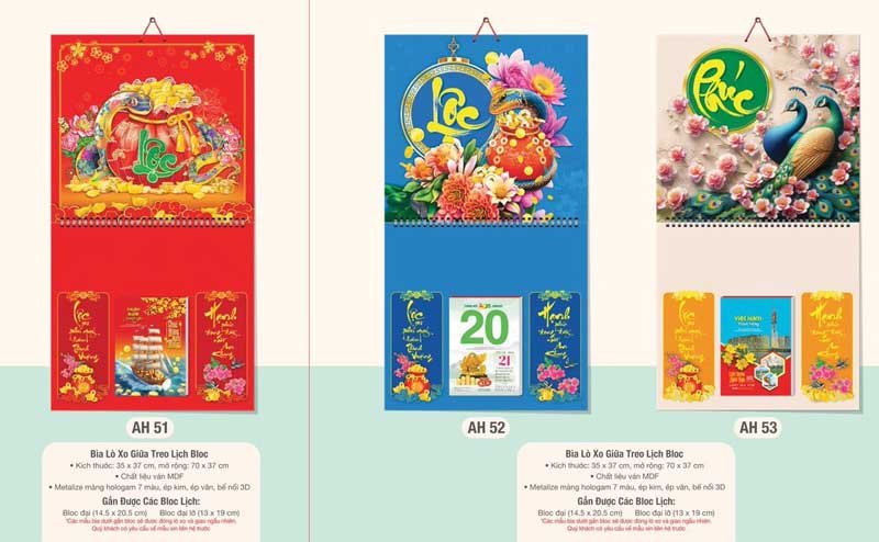 Lịch lò xo giữa Ah 51 -53 