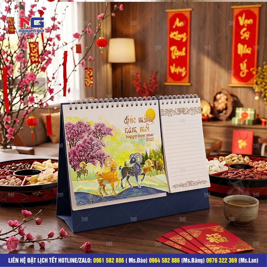 mẫu lịch bàn đẹp