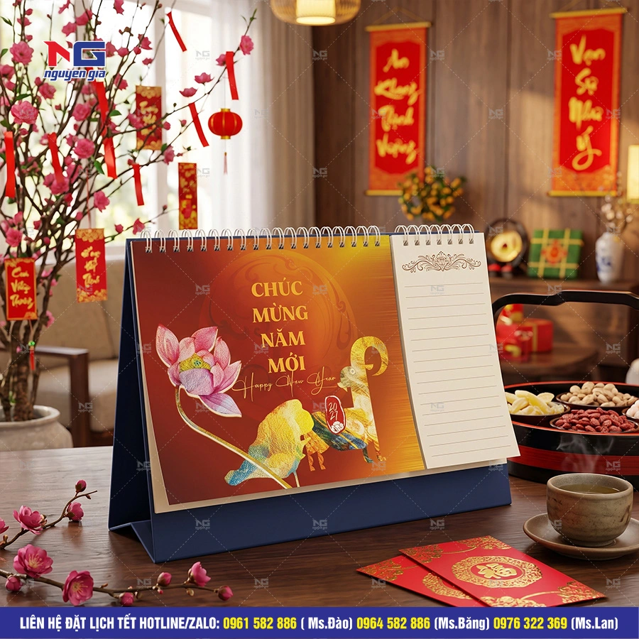mẫu lịch bàn đẹp
