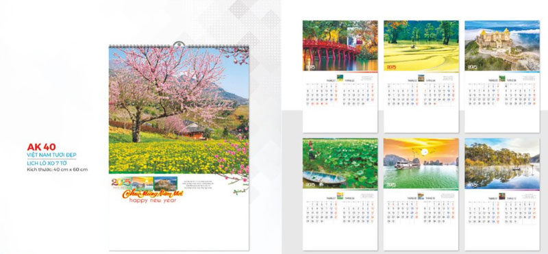 Lịch treo tường AK 40