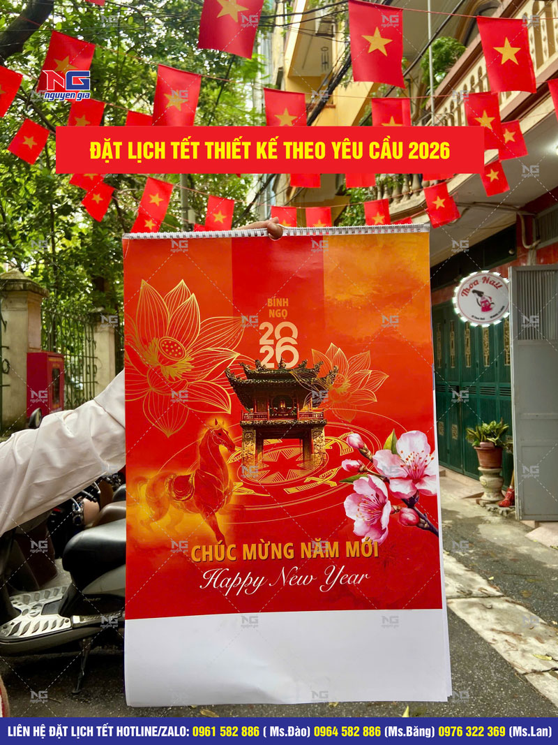 Lịch treo tường 7 tờ đẹp