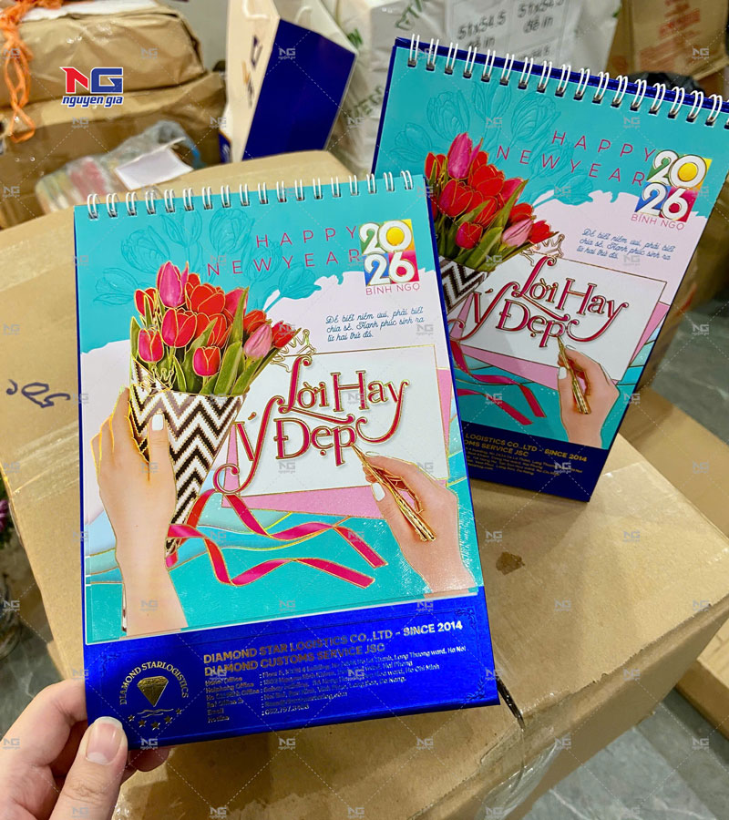 mẫu lịch bàn đẹp