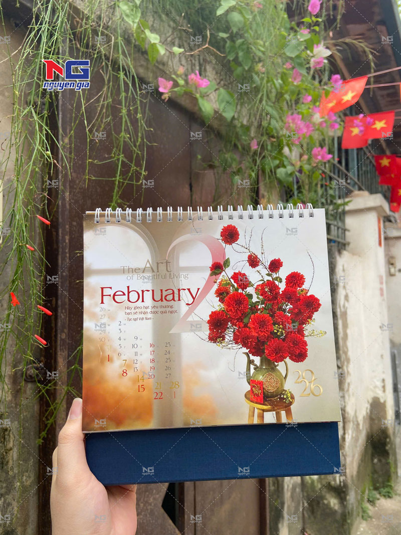 mẫu lịch bàn đẹp