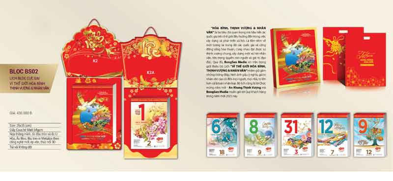 mẫu lịch bloc đẹp