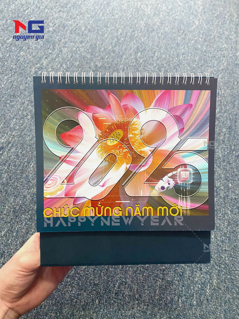 mẫu lịch tết 2025 