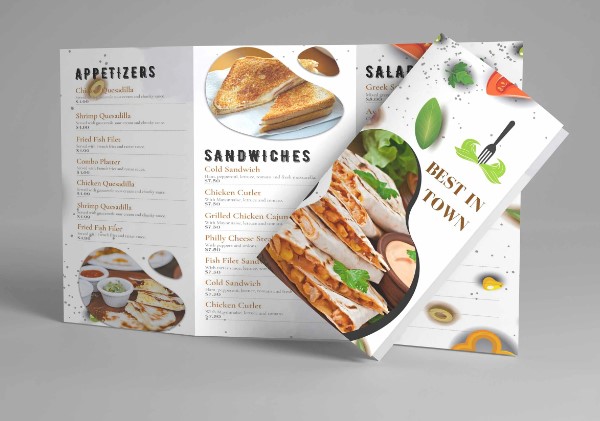 mẫu menu nhà hàng